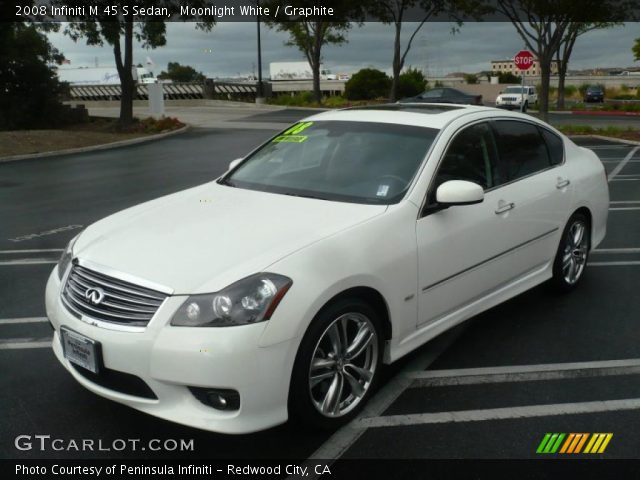 2008 Infiniti M 45 S Sedan in Moonlight White