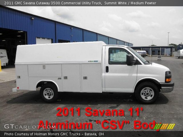 2011 GMC Savana Cutaway 3500 Commercial Utility Truck in Summit White