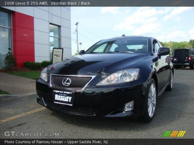 2008 Lexus IS 250 AWD in Obsidian Black