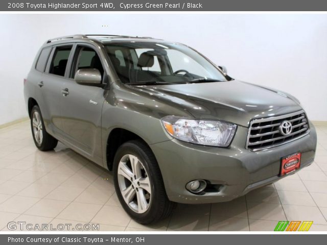 2008 Toyota Highlander Sport 4WD in Cypress Green Pearl