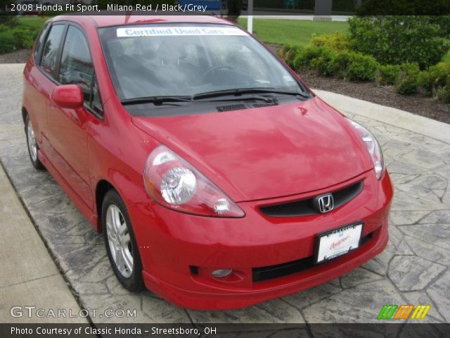 2008 Honda Fit Sport in Milano Red