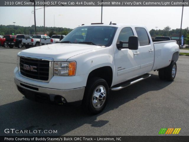 2010 GMC Sierra 3500HD SLT Crew Cab 4x4 Dually in Summit White