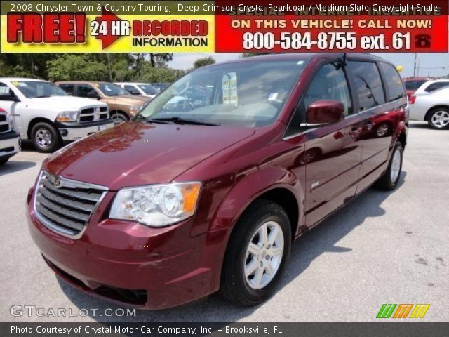 2008 Chrysler Town & Country Touring in Deep Crimson Crystal Pearlcoat