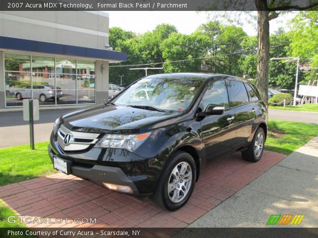 2007 Acura MDX Technology in Formal Black Pearl