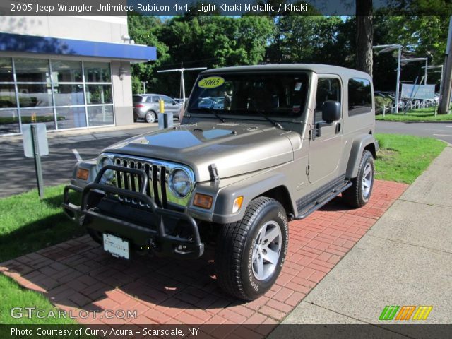 2005 Jeep Wrangler Unlimited Rubicon 4x4 in Light Khaki Metallic