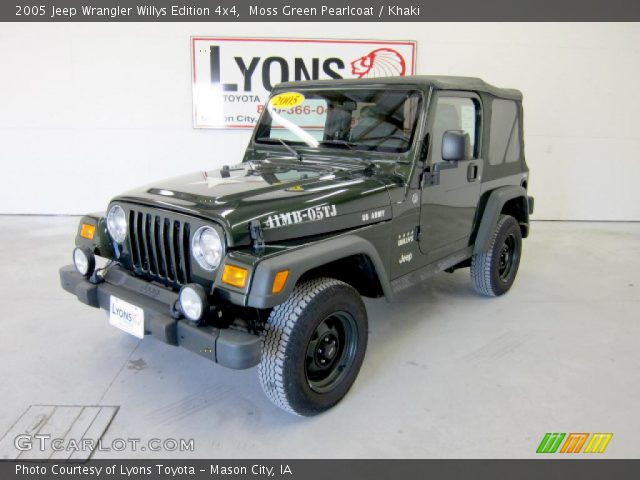 2005 Jeep Wrangler Willys Edition 4x4 in Moss Green Pearlcoat