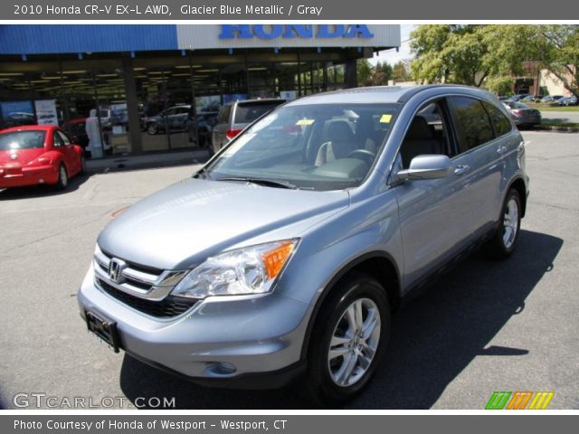 2010 Honda CR-V EX-L AWD in Glacier Blue Metallic