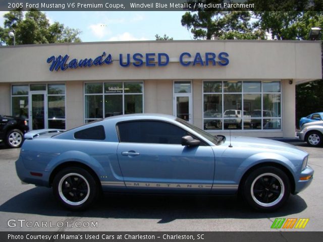 2005 Ford Mustang V6 Premium Coupe in Windveil Blue Metallic