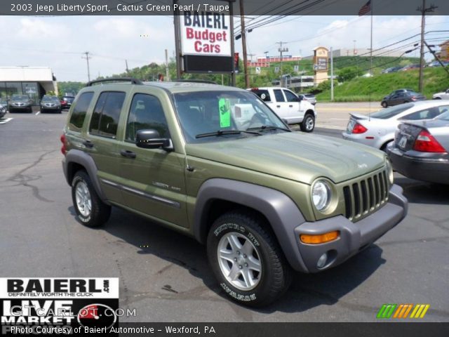 2003 Jeep Liberty Sport in Cactus Green Pearl