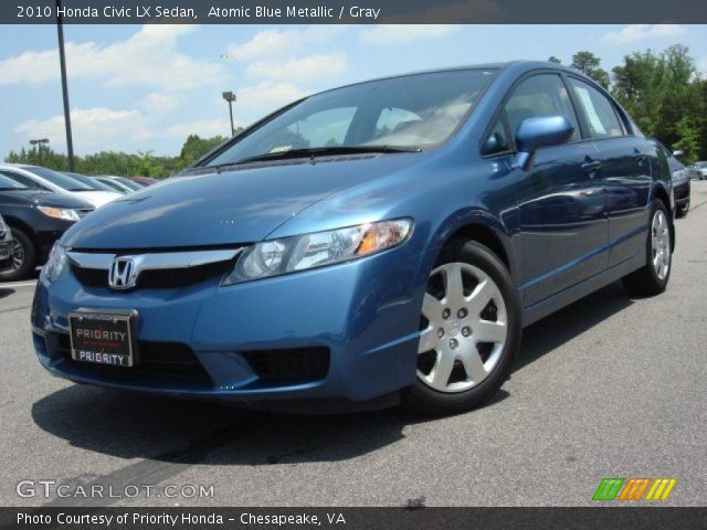 2010 Honda Civic LX Sedan in Atomic Blue Metallic