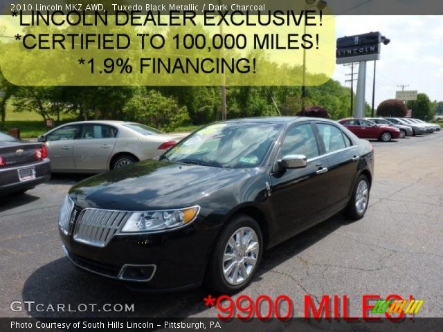 2010 Lincoln MKZ AWD in Tuxedo Black Metallic