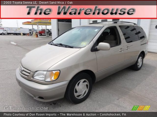 2003 Toyota Sienna LE in Desert Sand Mica