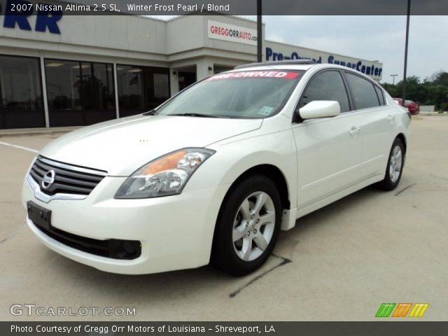 2007 Nissan Altima 2.5 SL in Winter Frost Pearl