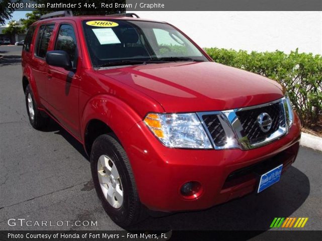 2008 Nissan Pathfinder S 4x4 in Red Brawn
