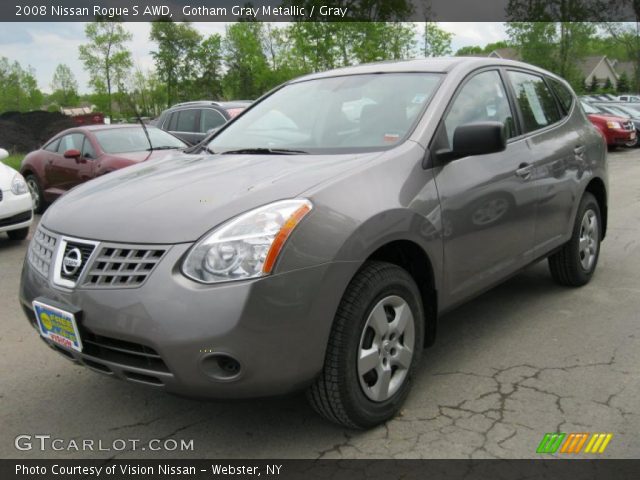 2008 Nissan Rogue S AWD in Gotham Gray Metallic