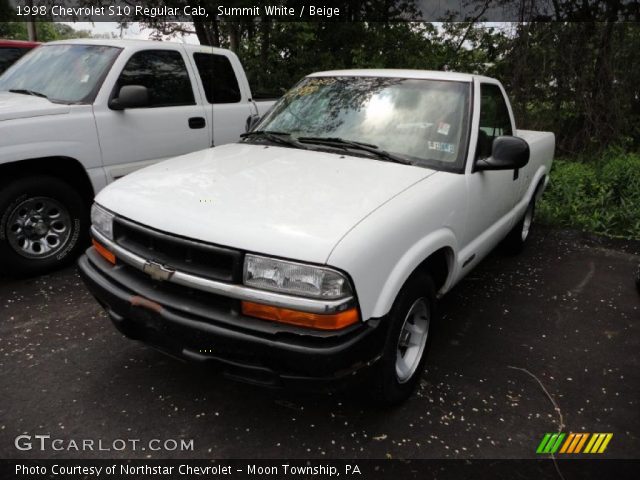 1998 Chevrolet S10 Regular Cab in Summit White