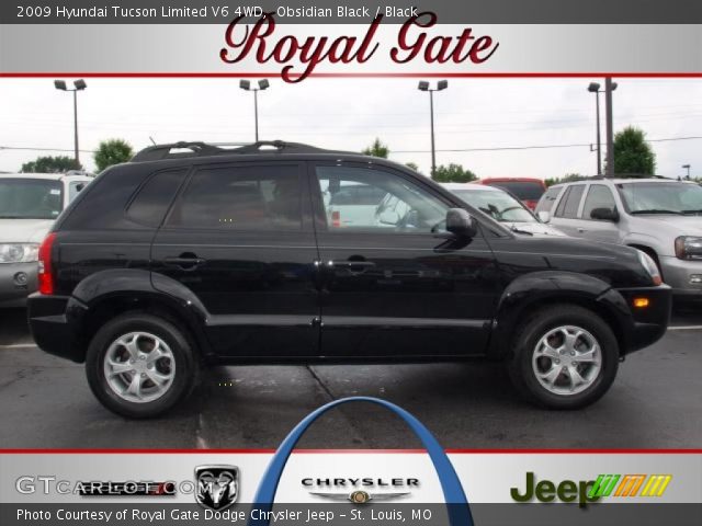 2009 Hyundai Tucson Limited V6 4WD in Obsidian Black