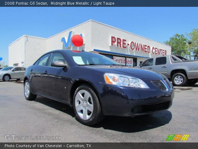 2008 Pontiac G6 Sedan in Midnight Blue Metallic