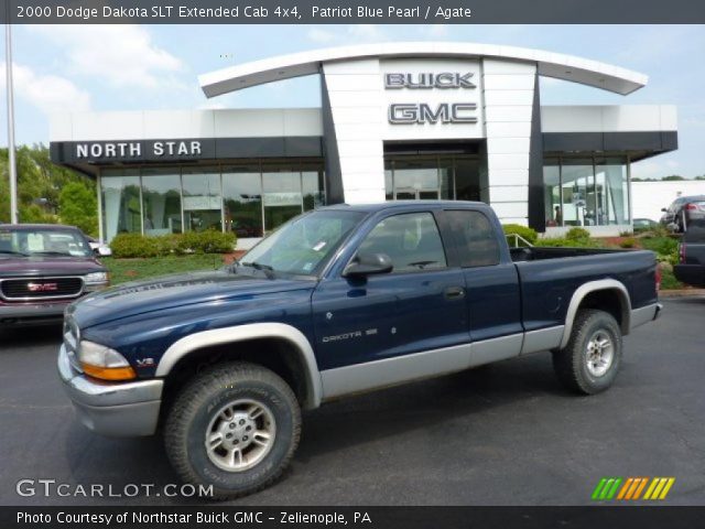 2000 Dodge Dakota SLT Extended Cab 4x4 in Patriot Blue Pearl