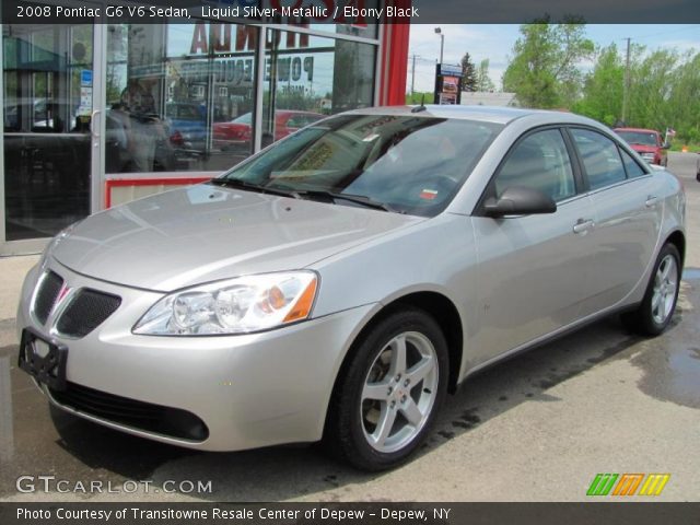 2008 Pontiac G6 V6 Sedan in Liquid Silver Metallic