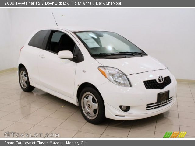 2008 Toyota Yaris S 3 Door Liftback in Polar White