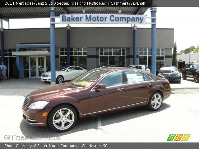 2011 Mercedes-Benz S 550 Sedan in designo Mystic Red