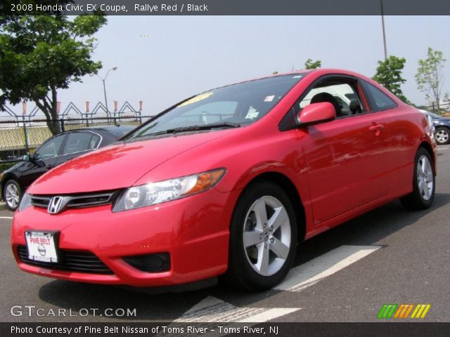 2008 Honda Civic EX Coupe in Rallye Red