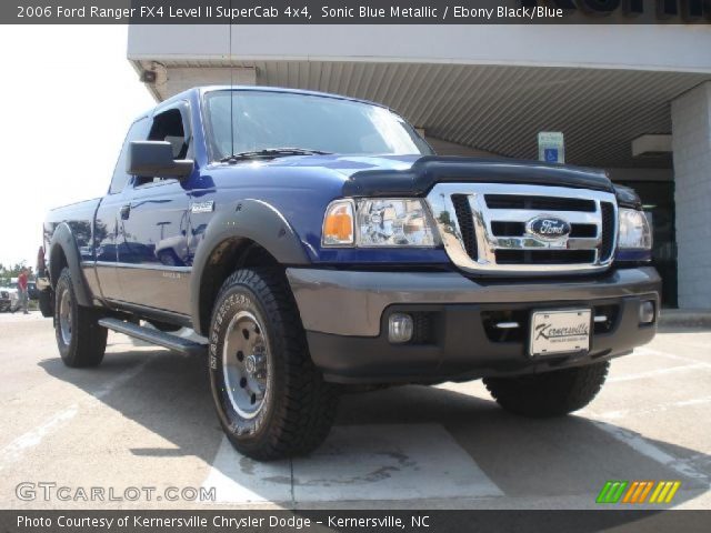 2006 Ford Ranger FX4 Level II SuperCab 4x4 in Sonic Blue Metallic