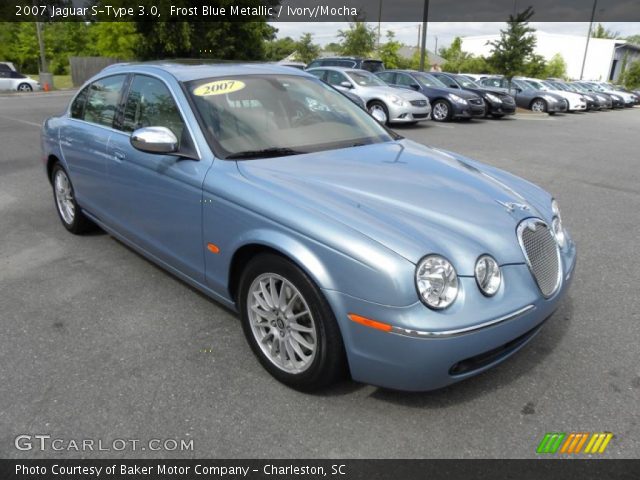 2007 Jaguar S-Type 3.0 in Frost Blue Metallic