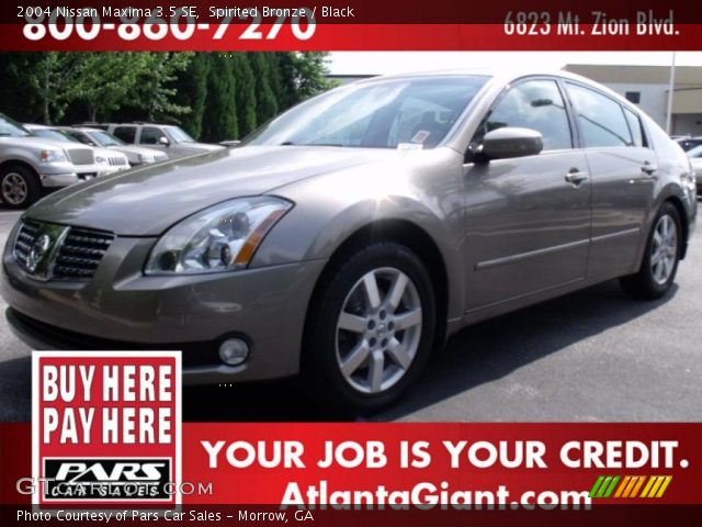 2004 Nissan Maxima 3.5 SE in Spirited Bronze