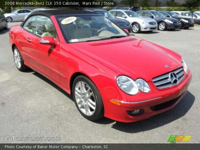 2008 Mercedes-Benz CLK 350 Cabriolet in Mars Red