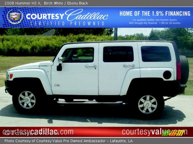 2008 Hummer H3 X in Birch White