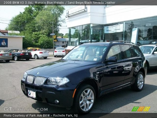 2008 BMW X3 3.0si in Monaco Blue Metallic