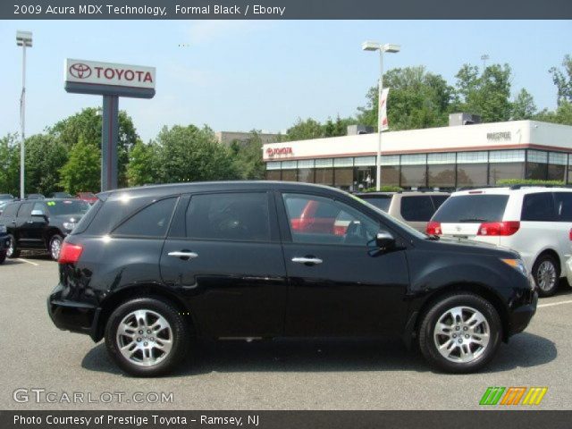 2009 Acura MDX Technology in Formal Black