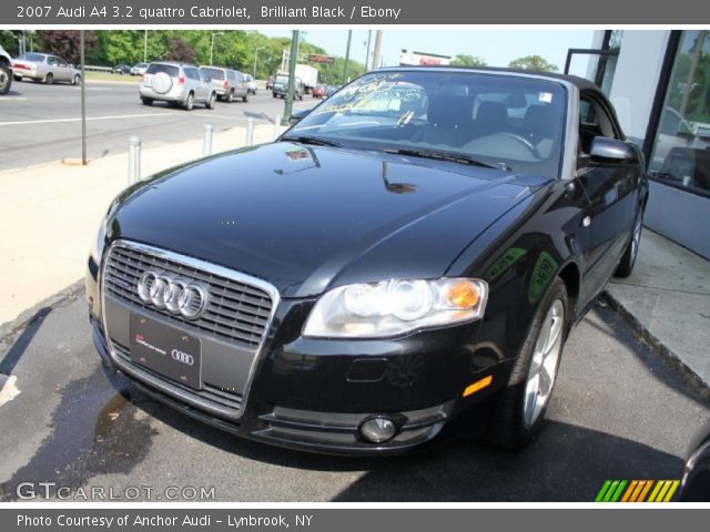 2007 Audi A4 3.2 quattro Cabriolet in Brilliant Black