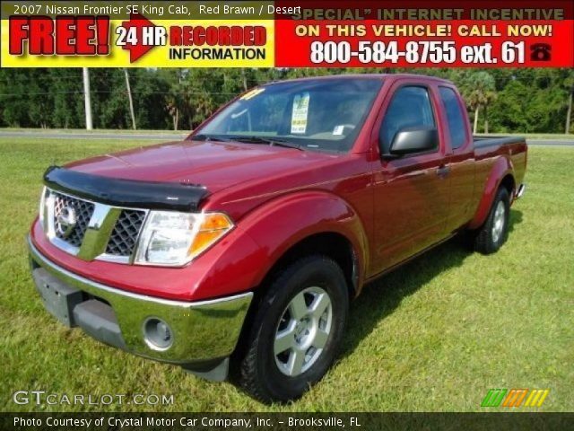 2007 Nissan Frontier SE King Cab in Red Brawn