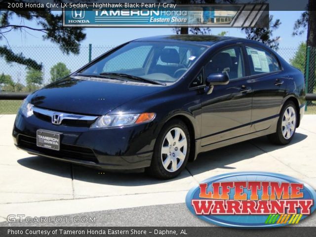 2008 Honda Civic LX Sedan in Nighthawk Black Pearl