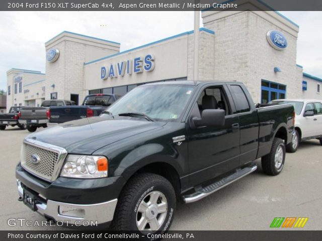 2004 Ford F150 XLT SuperCab 4x4 in Aspen Green Metallic