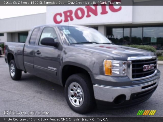 2011 GMC Sierra 1500 SL Extended Cab in Gray Green Metallic