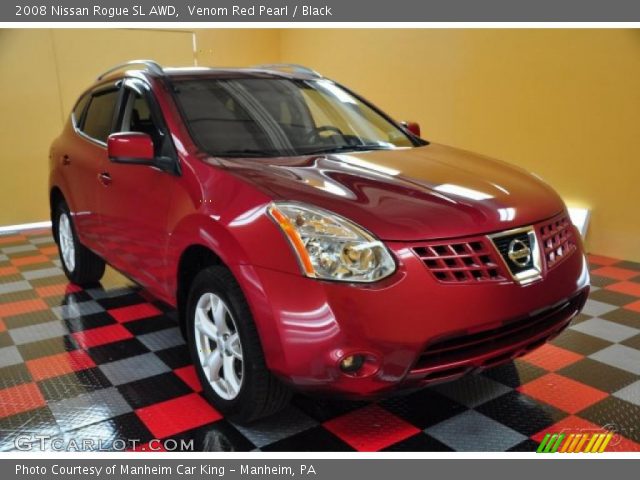 2008 Nissan Rogue SL AWD in Venom Red Pearl