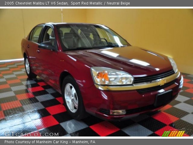 2005 Chevrolet Malibu LT V6 Sedan in Sport Red Metallic