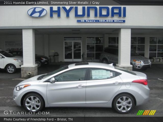 2011 Hyundai Elantra Limited in Shimmering Silver Metallic