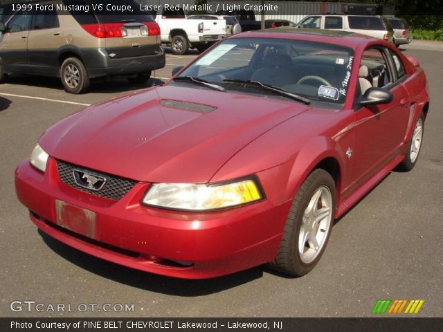 1999 Ford Mustang V6 Coupe in Laser Red Metallic