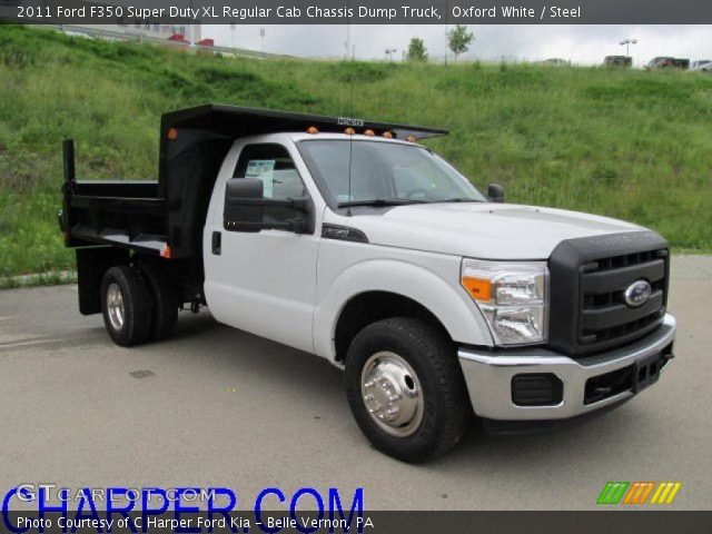 2011 Ford F350 Super Duty XL Regular Cab Chassis Dump Truck in Oxford White