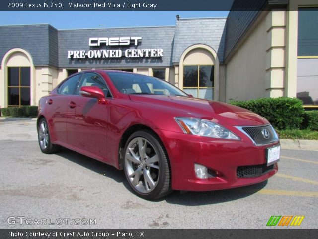 2009 Lexus IS 250 in Matador Red Mica