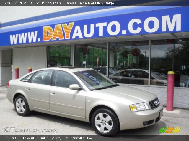 2003 Audi A6 3.0 quattro Sedan in Canvas Beige Metallic