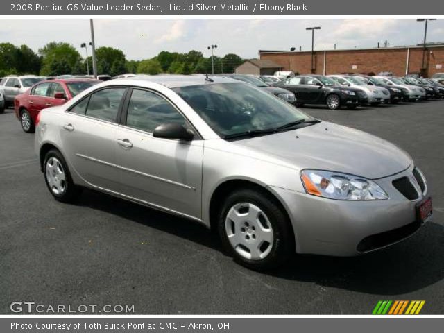 2008 Pontiac G6 Value Leader Sedan in Liquid Silver Metallic