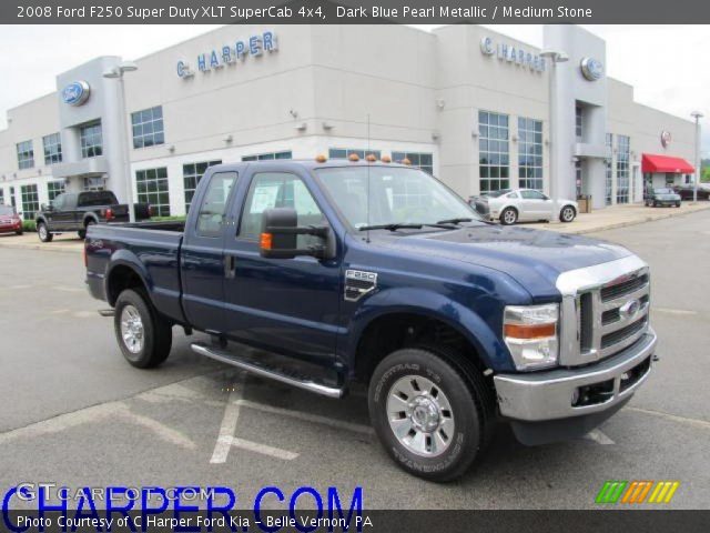2008 Ford F250 Super Duty XLT SuperCab 4x4 in Dark Blue Pearl Metallic