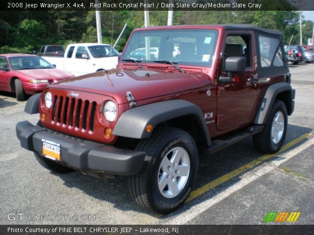 2008 Jeep Wrangler X 4x4 in Red Rock Crystal Pearl