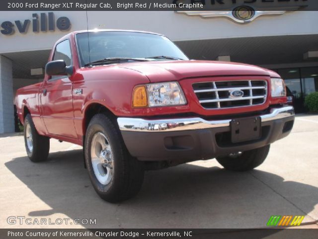 2000 Ford Ranger XLT Regular Cab in Bright Red